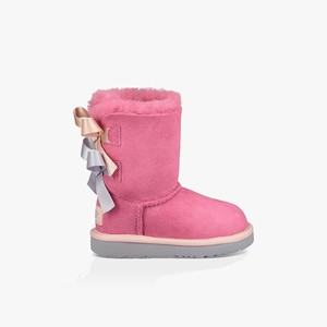 Ugg Bailey Bow II Kids Classic Boots Pink (6759FSUKR)